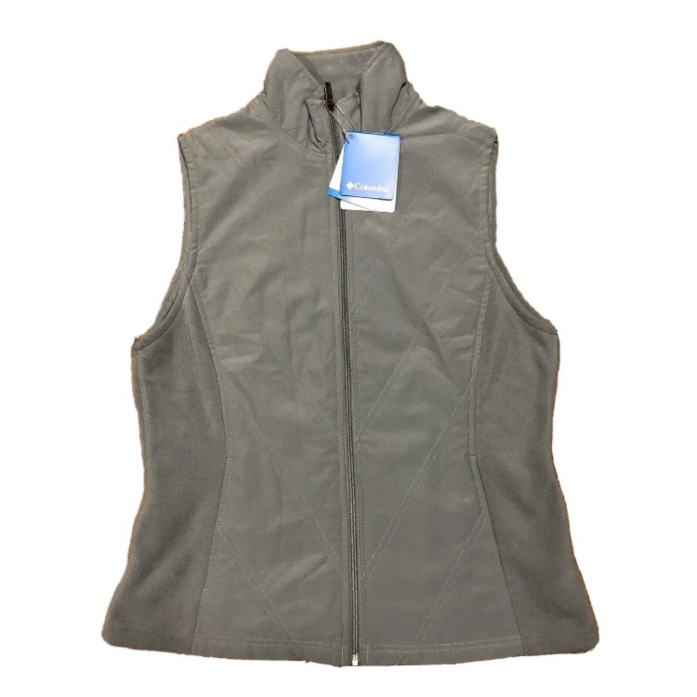 NWT COLUMBIA Women’s Catalina Crest II Vest Wild Blue Yonder Zip Closure size M